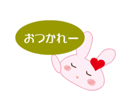 love rabbit female sticker #14871547