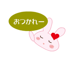 love rabbit female sticker #14871547