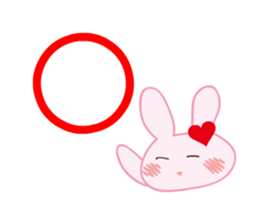 love rabbit female sticker #14871549