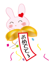 love rabbit female sticker #14871554