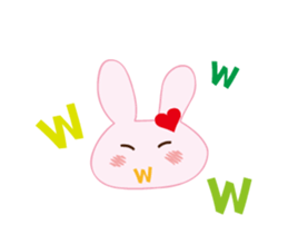love rabbit female sticker #14871555