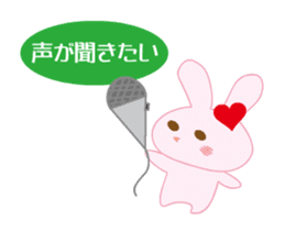 love rabbit female sticker #14871556