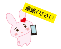 love rabbit female sticker #14871557