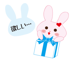 love rabbit female sticker #14871559