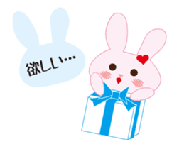 love rabbit female sticker #14871559