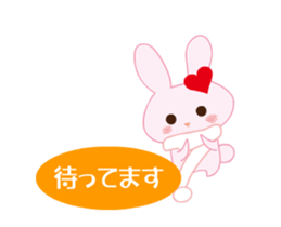 love rabbit female sticker #14871560