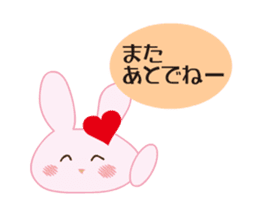 love rabbit female sticker #14871561