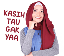 Flower Hijab: Zyana Regyna sticker #14871606