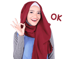 Flower Hijab: Zyana Regyna sticker #14871607
