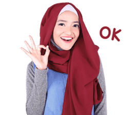 Flower Hijab: Zyana Regyna sticker #14871607
