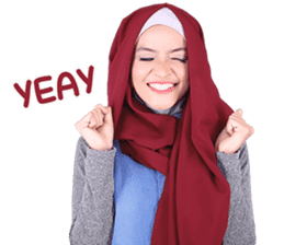 Flower Hijab: Zyana Regyna sticker #14871609