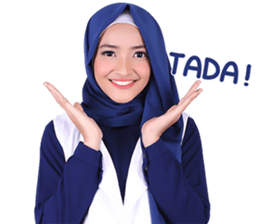 Flower Hijab: Zyana Regyna sticker #14871612