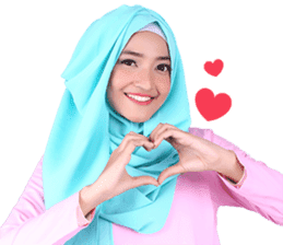 Flower Hijab: Zyana Regyna sticker #14871614