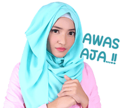 Flower Hijab: Zyana Regyna sticker #14871615
