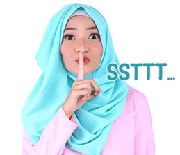 Flower Hijab: Zyana Regyna sticker #14871616