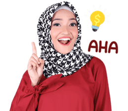 Flower Hijab: Zyana Regyna sticker #14871621