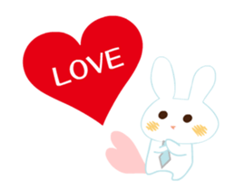 love rabbit male sticker #14871702