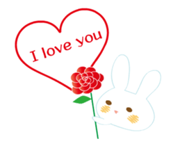 love rabbit male sticker #14871708