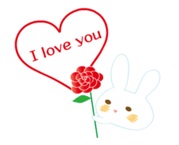 love rabbit male sticker #14871708