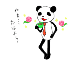 Funny greeting animals sticker #14872172