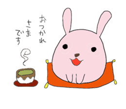 Funny greeting animals sticker #14872180