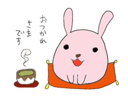 Funny greeting animals sticker #14872180