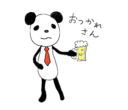 Funny greeting animals sticker #14872182