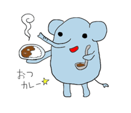 Funny greeting animals sticker #14872184