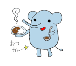 Funny greeting animals sticker #14872184