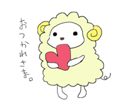 Funny greeting animals sticker #14872185