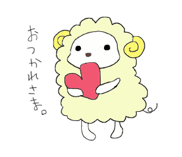 Funny greeting animals sticker #14872185