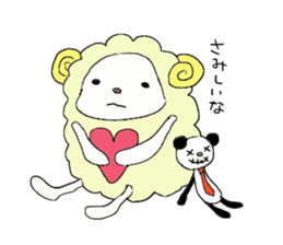 Funny greeting animals sticker #14872190