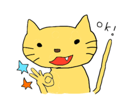 Funny greeting animals sticker #14872191