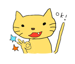 Funny greeting animals sticker #14872191