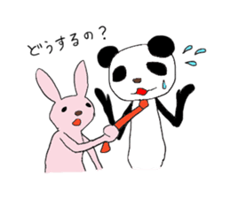 Funny greeting animals sticker #14872192