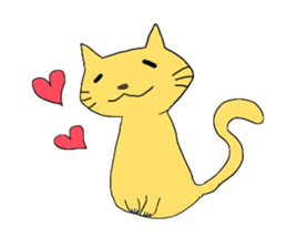 Funny greeting animals sticker #14872195