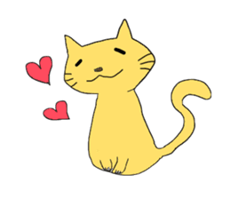 Funny greeting animals sticker #14872195