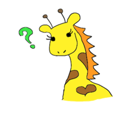 Funny greeting animals sticker #14872199