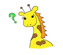 Funny greeting animals sticker #14872199