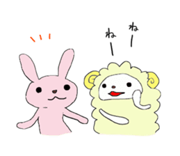 Funny greeting animals sticker #14872200