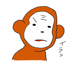 Funny greeting animals sticker #14872201