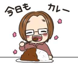 The person of glasses who works sticker #14872210