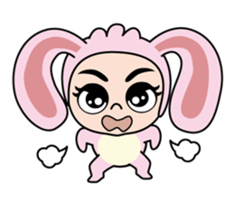 Mimi-chan,A Rabbit Costume sticker #14872533