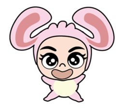Mimi-chan,A Rabbit Costume sticker #14872550