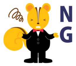 Hiking chipmunks sticker #14872634