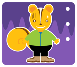 Hiking chipmunks sticker #14872636