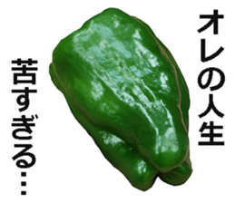 Green pepper! sticker #14872874