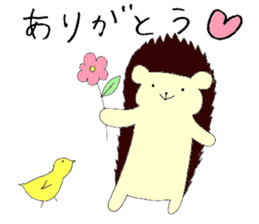 Donguri-san the hedgehog sticker #14873130