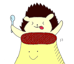 Donguri-san the hedgehog sticker #14873131