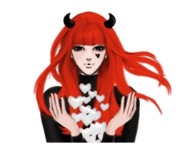 REA (Red devil girl) animation no.1 #NEW sticker #14873176